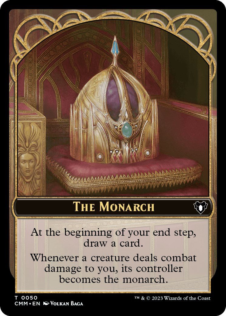 The Monarch // Emblem - Ob Nixilis of the Black Oath Double - Sided Token [Commander Masters Tokens] - Card Brawlers