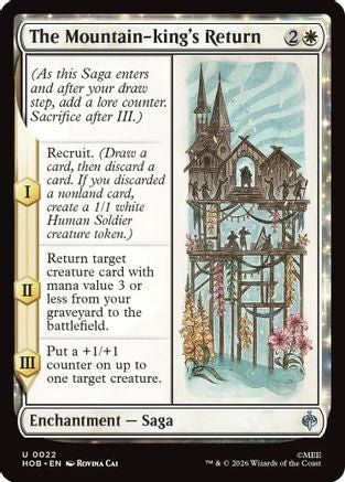 The Mountain-king's Return (HOB-022) - The Hobbit Foil - Card Brawlers