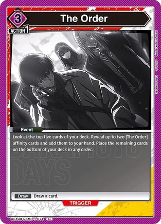 The Order (UE19BT/SMD-1-074) - UE19BT SAKAMOTO DAYS - Card Brawlers