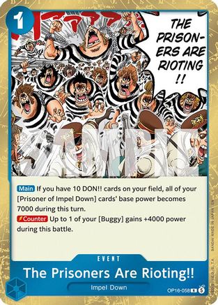 The Prisoners Are Rioting!! (OP16-058) - The Time of Battle Foil - Card Brawlers