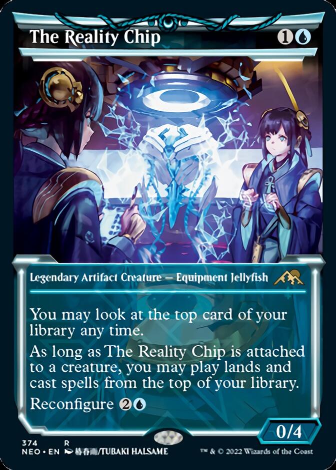The Reality Chip (Showcase Soft Glow) [Kamigawa: Neon Dynasty] - Card Brawlers