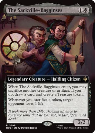 The Sackville-Bagginses (Extended Art) (HOB-299) - The Hobbit - Card Brawlers