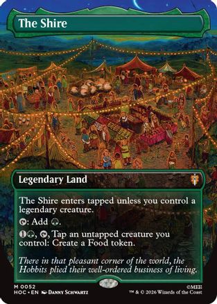 The Shire (Borderless) (HOC-052) - The Hobbit: Eternal-Legal Foil - Card Brawlers