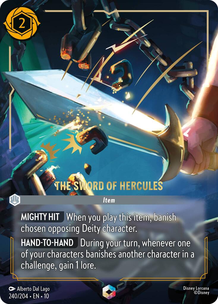 The Sword of Hercules (Enchanted) (240/204) [Whispers in the Well] - Card Brawlers