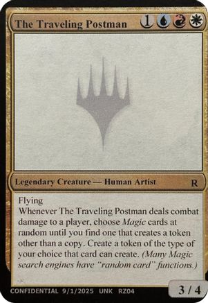The Traveling Postman (UNK-) - Un-Known Event Playtest Cards - Card Brawlers
