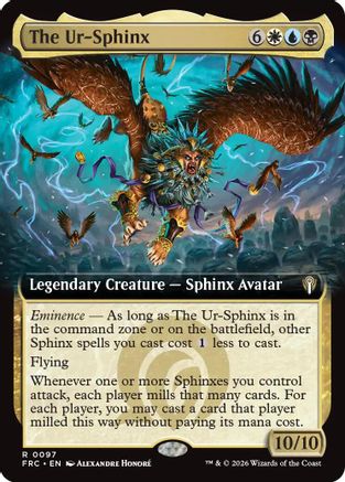 The Ur-Sphinx (Extended Art) (FRC-097) - Commander: Reality Fracture - Card Brawlers