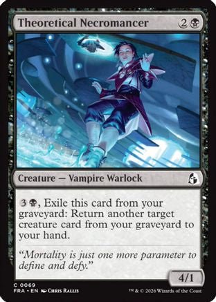 Theoretical Necromancer (FRA-069) - Reality Fracture - Card Brawlers