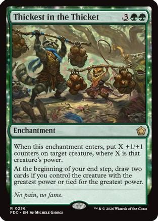 Thickest in the Thicket (FDC-236) - Commander: Foundations - Card Brawlers