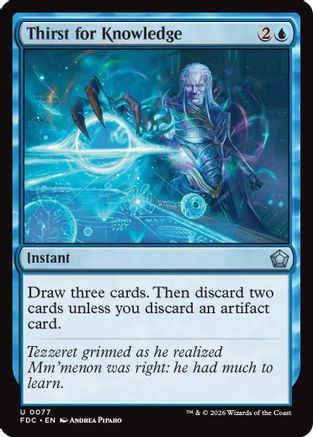 Thirst for Knowledge (FDC-077) - Commander: Foundations - Card Brawlers