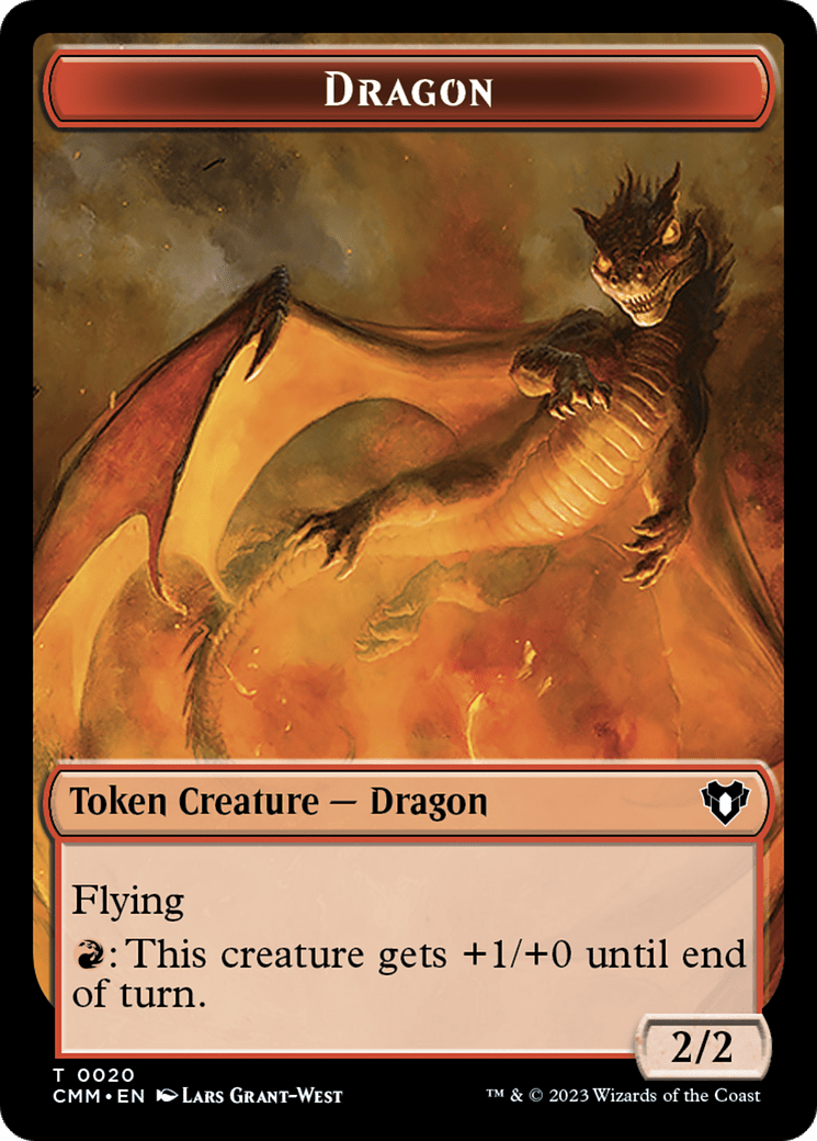 Thopter // Dragon (0020) Double - Sided Token [Commander Masters Tokens] - Card Brawlers