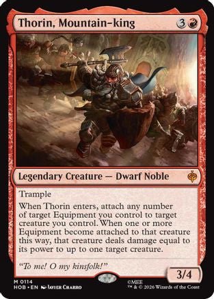 Thorin, Mountain-king (HOB-114) - The Hobbit - Card Brawlers