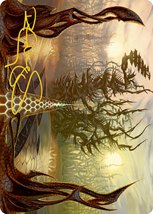 Thornglint Bridge Art Card (Gold - Stamped Signature) [Modern Horizons 2 Art Series] - Card Brawlers