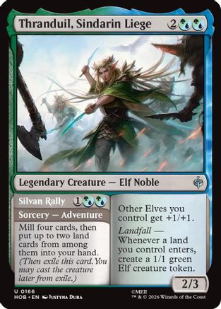 Thranduil, Sindarin Liege (HOB-166) - The Hobbit Foil - Card Brawlers