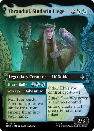 Thranduil, Sindarin Liege (Showcase) (HOB-233) - The Hobbit Foil - Card Brawlers