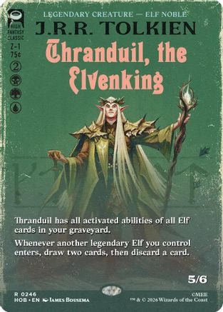 Thranduil, the Elvenking (Borderless) (HOB-246) - The Hobbit Foil - Card Brawlers