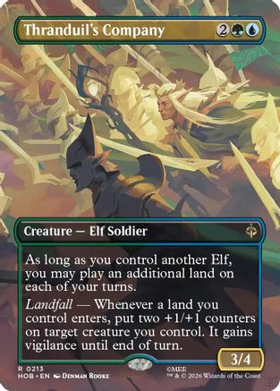Thranduil's Company (Borderless) (HOB-213) - The Hobbit - Card Brawlers