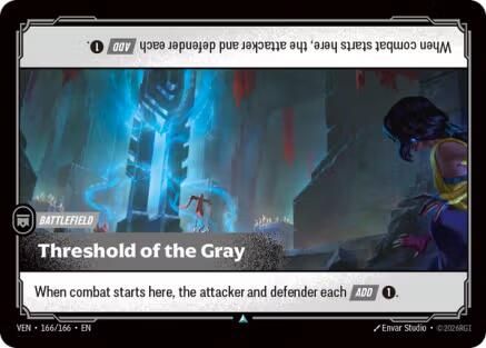 Threshold of the Gray (166/166) - Vendetta Foil - Card Brawlers