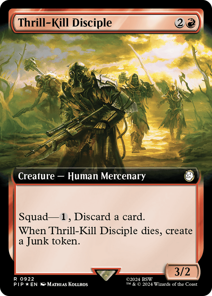 Thrill - Kill Disciple (Extended Art) (Surge Foil) [Fallout] - Card Brawlers