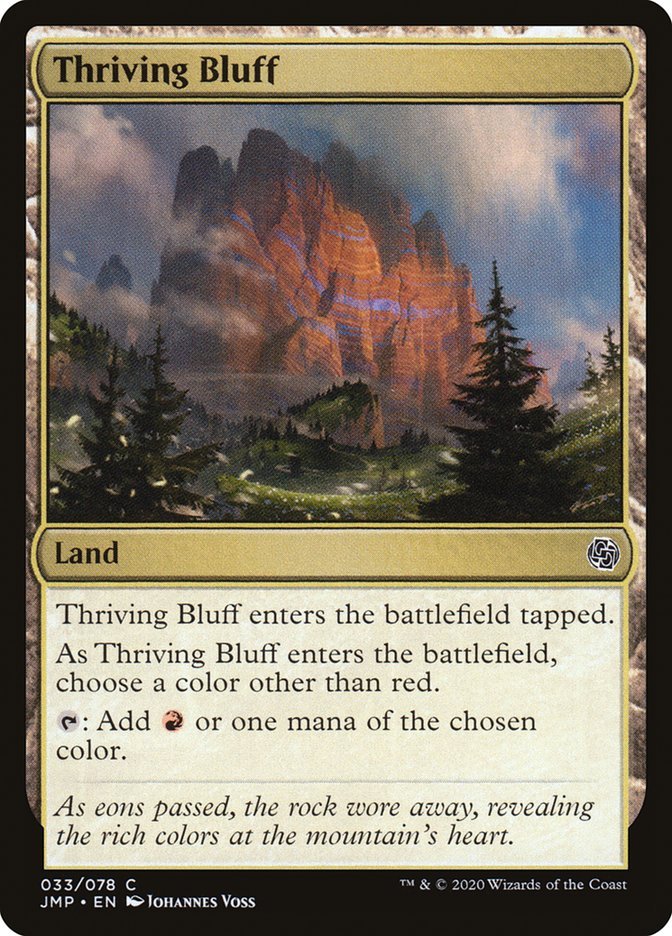 Thriving Bluff [Jumpstart] - Card Brawlers