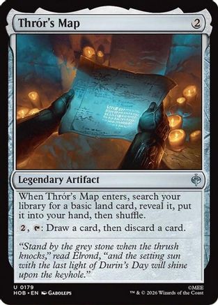 Thror's Map (HOB-179) - The Hobbit Foil - Card Brawlers