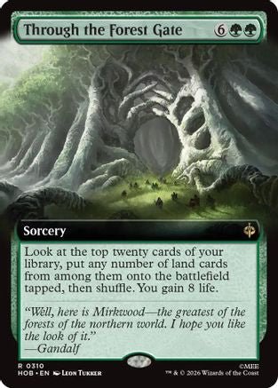 Through the Forest Gate (Extended Art) (HOB-310) - The Hobbit - Card Brawlers