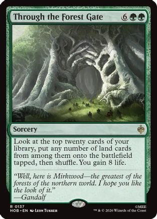 Through the Forest Gate (HOB-137) - The Hobbit Foil - Card Brawlers