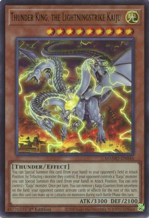 Thunder King, the Lightningstrike Kaiju (MAMO-EN046) - Magnificent Monsters 1st Edition - Card Brawlers