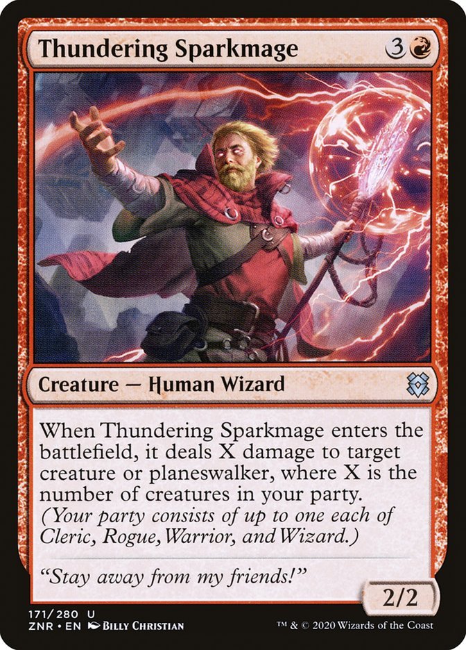 Thundering Sparkmage [Zendikar Rising] - Card Brawlers
