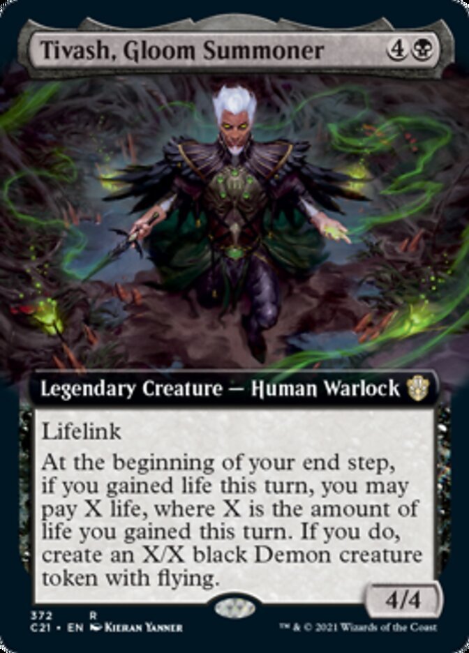 Tivash, Gloom Summoner (Extended Art) [Commander 2021] - Card Brawlers