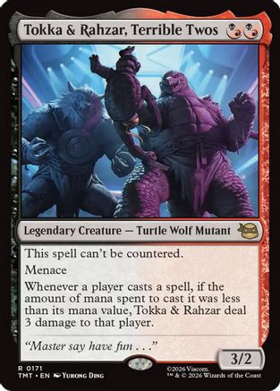Tokka & Rahzar, Terrible Twos (TMT-171) - Teenage Mutant Ninja Turtles - Card Brawlers