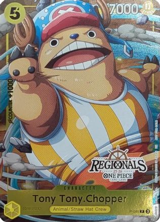 Tony Tony.Chopper (CS 25-26 Regionals Textured Chase Promo) (P-089) - One Piece Promotion Cards Foil - Card Brawlers