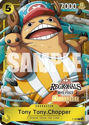 Tony Tony.Chopper (Offline Regional Champion Card Set 2025 Vol.2) (P-089) - One Piece Promotion Cards Foil - Card Brawlers
