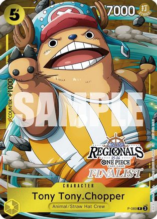 Tony Tony.Chopper (Online Regional Finalist Card Set 2025 Vol.2) (P-089) - One Piece Promotion Cards Foil - Card Brawlers