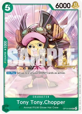 Tony Tony.Chopper (OP13-030) - Carrying On His Will: 3rd Anniversary Tournament Cards - Card Brawlers