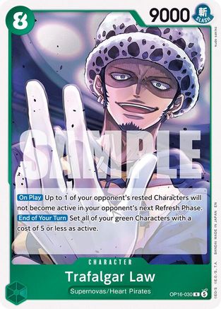 Trafalgar Law (030) (OP16-030) - The Time of Battle - Card Brawlers