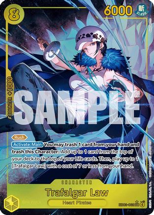 Trafalgar Law (Alternate Art) (EB03-062) - Extra Booster: One Piece Heroines Edition Foil - Card Brawlers