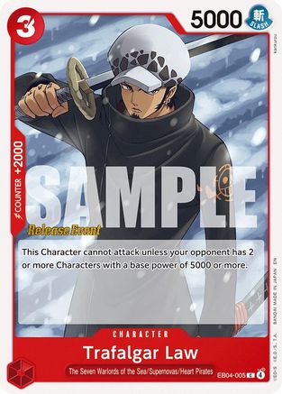 Trafalgar Law (EB04-005) - Adventure on Kami's Island Release Event Cards - Card Brawlers