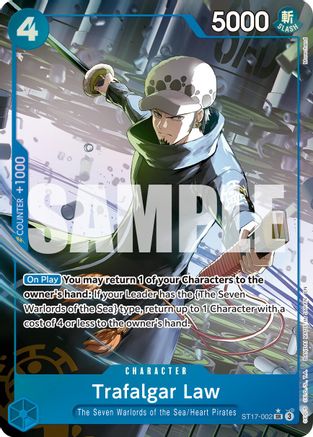 Trafalgar Law - ST17-002 (Alternate Art) (ST17-002) - Premium Booster -The Best- Vol. 2 Foil - Card Brawlers