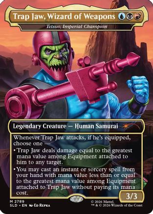 Trap Jaw, Wizard of Weapons - Tetsuo, Imperial Champion (SLD-2789) - Secret Lair Drop Series Foil - Card Brawlers