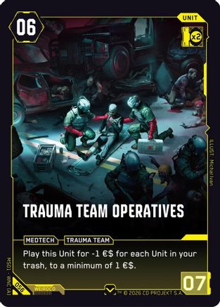 Trauma Team Operatives (056) - Welcome to Night City Retail - Card Brawlers