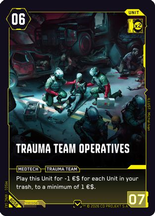 Trauma Team Operatives (B056) - Welcome to Night City Beta - Card Brawlers