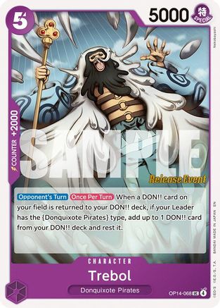 Trebol (OP14-068) - The Azure Sea's Seven Release Event Cards - Card Brawlers