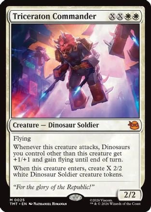 Triceraton Commander (TMT-025) - Teenage Mutant Ninja Turtles - Card Brawlers