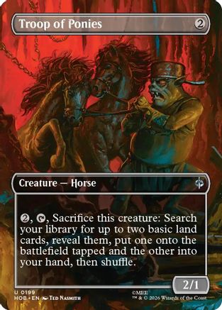 Troop of Ponies (Borderless) (HOB-199) - The Hobbit - Card Brawlers