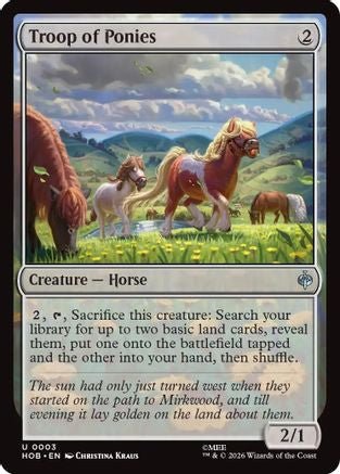 Troop of Ponies (HOB-003) - The Hobbit Foil - Card Brawlers