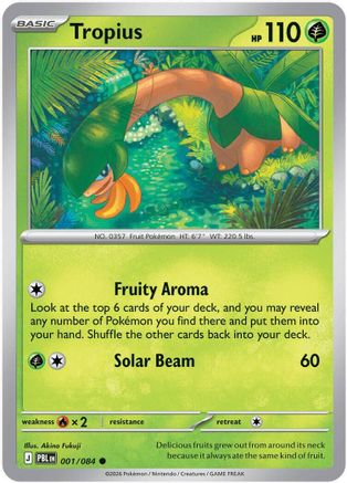 Tropius (001/null) - Reverse Holofoil [ME05 Pitch Black] - Card Brawlers
