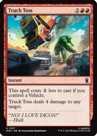 Truck Toss (MSH-157) - Marvel Super Heroes - Card Brawlers