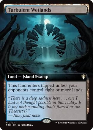 Turbulent Wetlands (Extended Art) (FRC-103) - Commander: Reality Fracture - Card Brawlers
