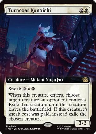 Turncoat Kunoichi (Extended Art) (TMT-260) - Teenage Mutant Ninja Turtles - Card Brawlers