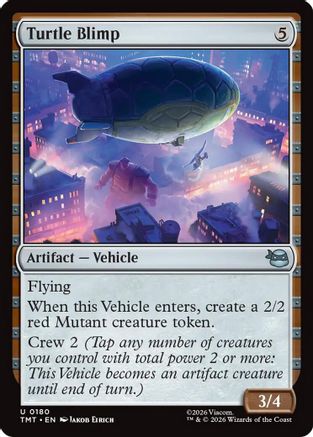 Turtle Blimp (TMT-180) - Teenage Mutant Ninja Turtles Foil - Card Brawlers